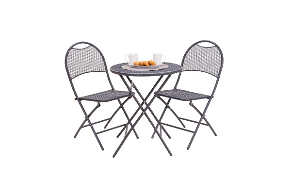 Metalni balkon set – sto + 2 stolice 