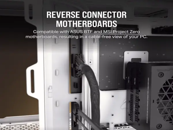 Kucište CORSAIR 6500X Mid-Towerdve komorekaljeno staklobez napajanjacrnaobsidijan aluminijum' ( 'CC-9011283-WW' ) 