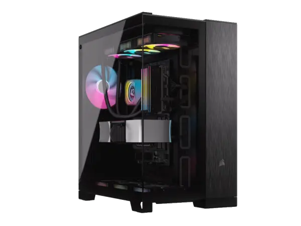Kucište CORSAIR 6500X Mid-Towerdve komorekaljeno staklobez napajanjacrnaobsidijan aluminijum' ( 'CC-9011283-WW' ) 