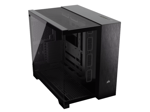 Kucište CORSAIR 6500X Mid-Towerdve komorekaljeno staklobez napajanjacrnaobsidijan aluminijum' ( 'CC-9011283-WW' ) 