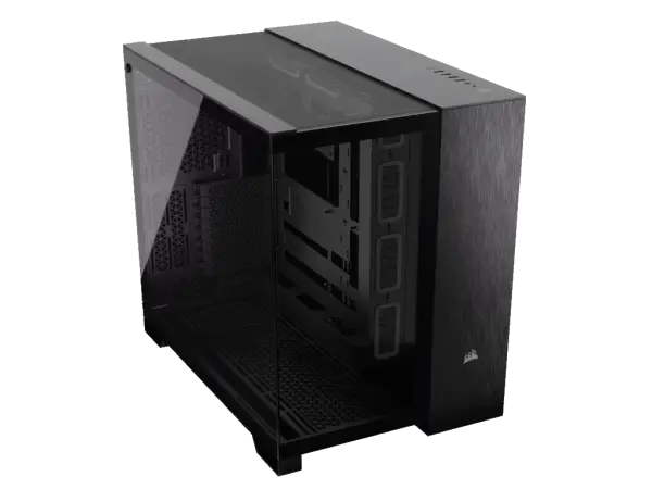Kucište CORSAIR 6500X Mid-Towerdve komorekaljeno staklobez napajanjacrnaobsidijan aluminijum' ( 'CC-9011283-WW' ) 