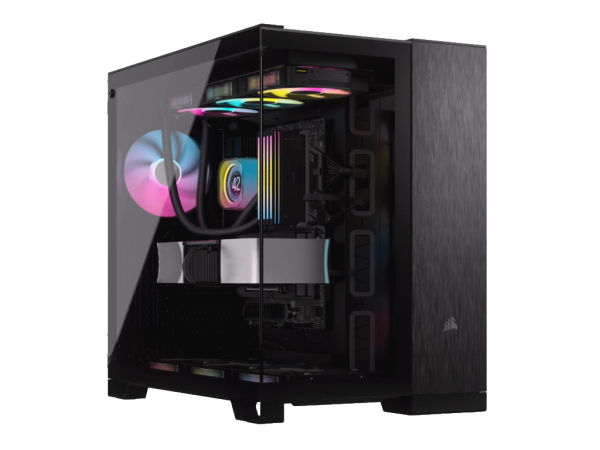 Kucište CORSAIR 6500X Mid-Towerdve komorekaljeno staklobez napajanjacrnaobsidijan aluminijum' ( 'CC-9011283-WW' ) 