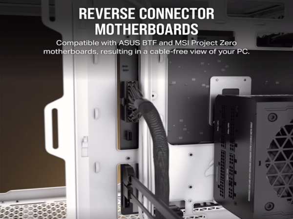 Kucište CORSAIR 6500X Mid-Towerdve komorekaljeno staklobez napajanjabelasaten sivo aluminijum' ( 'CC-9011285-WW' ) 
