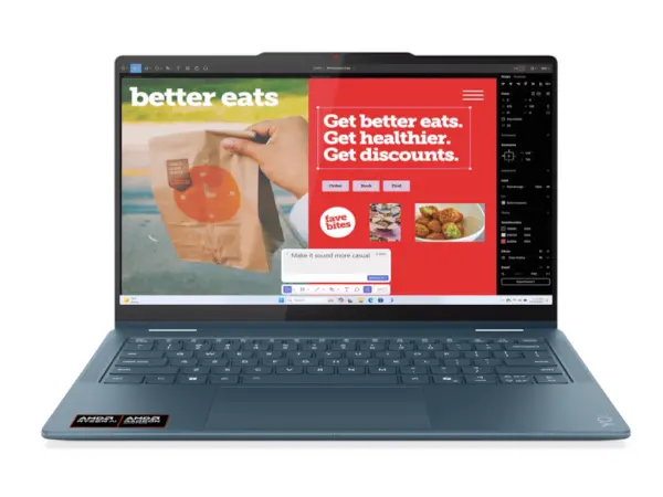 Laptop LENOVO Yoga 7 2in1 14AKP10 DOS14'' WQUX OLED TouchRyzen AI 7-35024GB1TBBKLT SRBseashell' ( '83JR0027YA' ) 