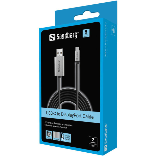 Kabl Sandberg 136-51 USB-C na DisplayPort 2m