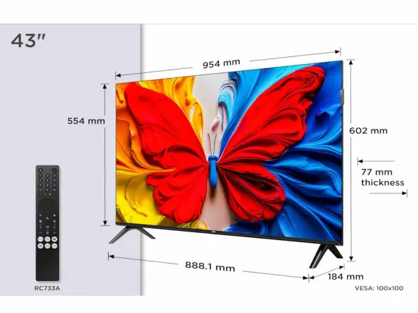 Televizor TCL 43S5KQLED43''FullHD60HzAndroid TVcrna' ( '43S5K' ) 