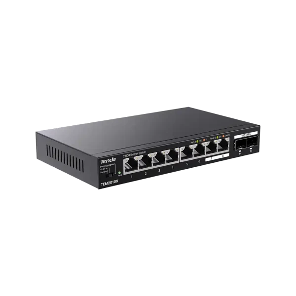 Svič 2.5Gbps 8-port Tenda TEM2010X Metal case2x10G SFP+