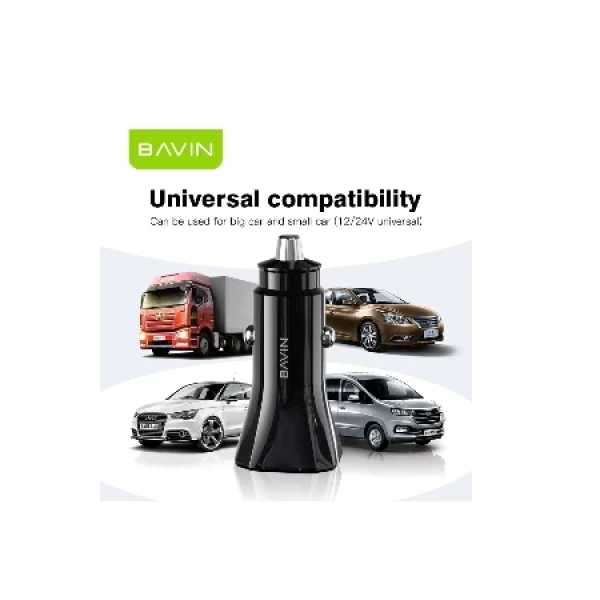 Bavin auto punjač  PD20W QC3.0 USB-A + USB-C crna - PC875BK ( 90025 )