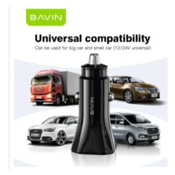 Bavin Auto punjač 20W PD QC3,0 USB&Type C bela - PC875 ( 90040 )