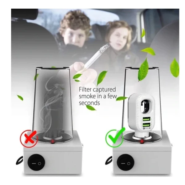 Bavin Auto punjač&sterilizator 36W PD QC3,0 2XUSB +kabl Lightning  bela - PC285 ( 90041 )