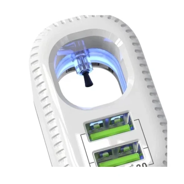 Bavin Auto punjač&sterilizator 36W PD QC3,0 2XUSB +kabl Lightning  bela - PC285 ( 90041 )