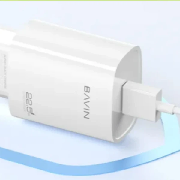 Bavin punjač 22.5w Usb A + kabl Micro bela - PC995Y ( 90050 )