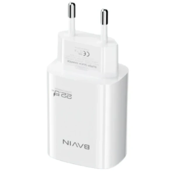 Bavin punjač 22.5w Usb A + kabl Type C bela - PC995Y ( 90051 )