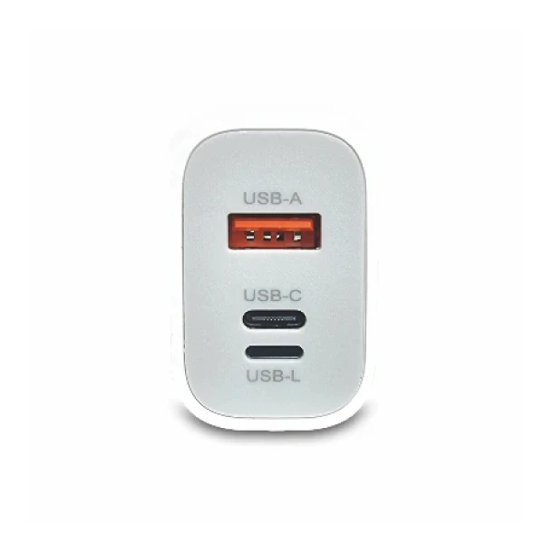 Bavitel punjač 30W Usb A/Type C/IOS + kabl Type C/Lightning bela  KeKe-PD004 ( 92001 )