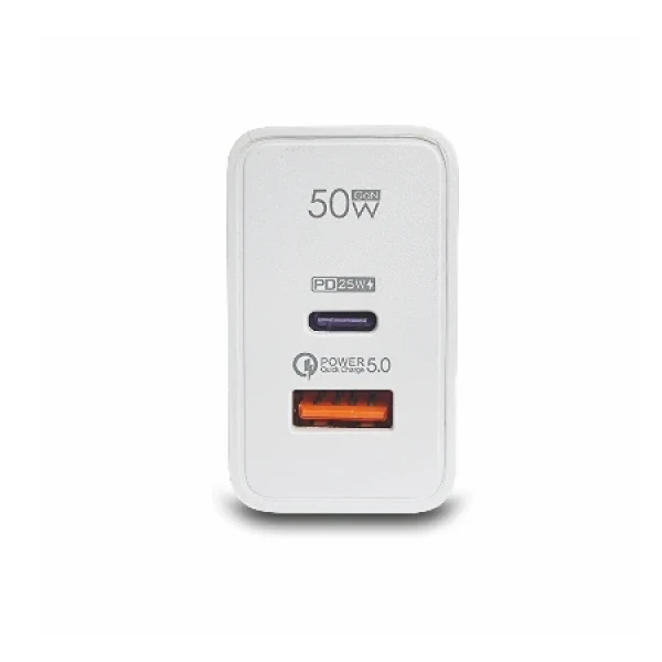 Bavitel punjač 50W Usb A+ Type C bela  KeKe-PD002 ( 92002 )