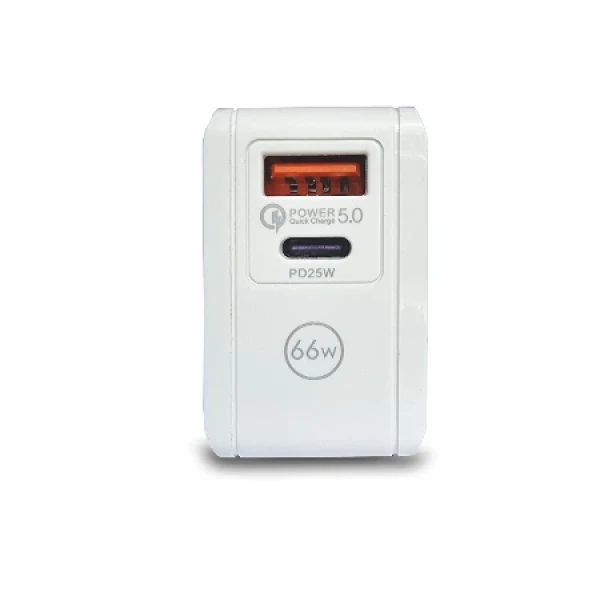 Bavitel punjač 66W Usb A+ Type C bela  KeKe F012 / WUW-T66 ( 92004 )