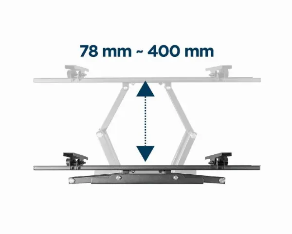 WM-70ST-01 Gembird TV nosac okretanje/tilt 37-70 VESA max.60x40cm, max 35kg