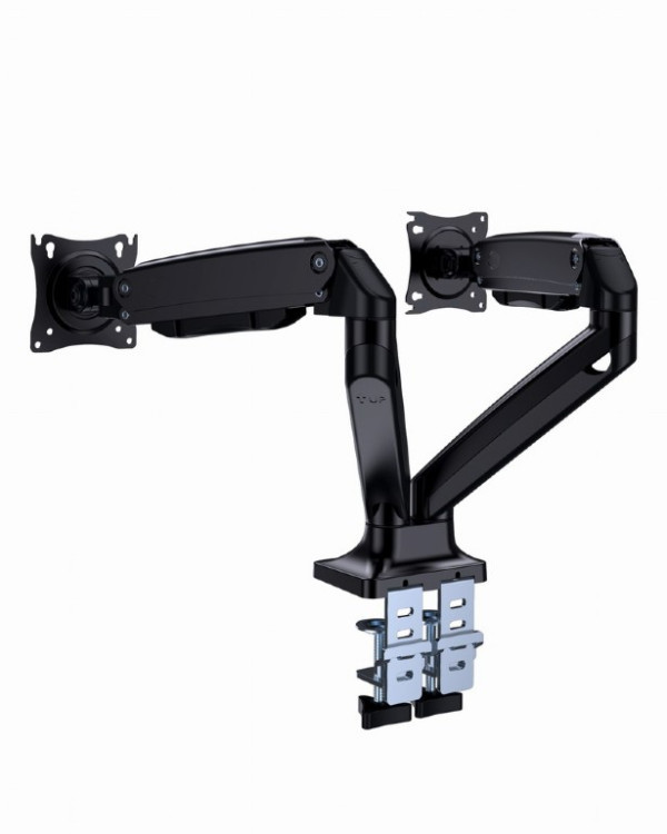 MA-DA2-03 Gembird Podesivi stoni drzac Full-motion za dva monitora, tilt, 17-35 max.2x10kg