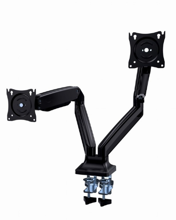 MA-DA2-03 Gembird Podesivi stoni drzac Full-motion za dva monitora, tilt, 17-35 max.2x10kg