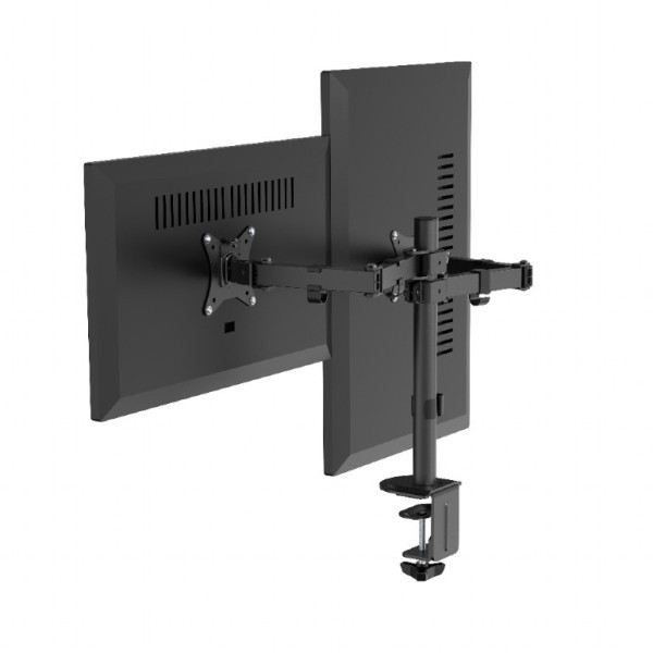 MA-D2-03 Gembird Podesivi dupli stoni drzac za monitor, tilt, 17-32 max.2x9kg
