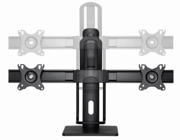 MS-D2-01 Gembird Podesivi stoni drzac za dva monitor, tilt, 17-27 max.2x6kg