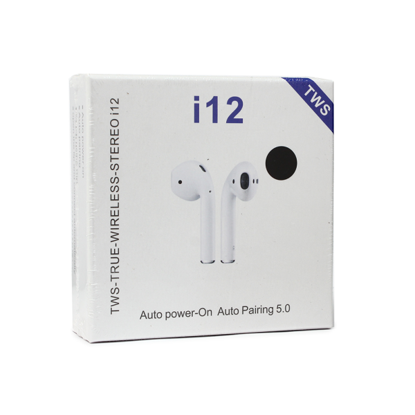 Bluetooth slusalice Airpods i12 TWS crne HQ