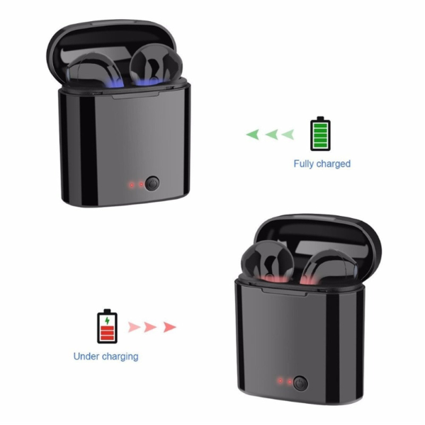Bluetooth slusalice Airpods i7s TWS crne HQ