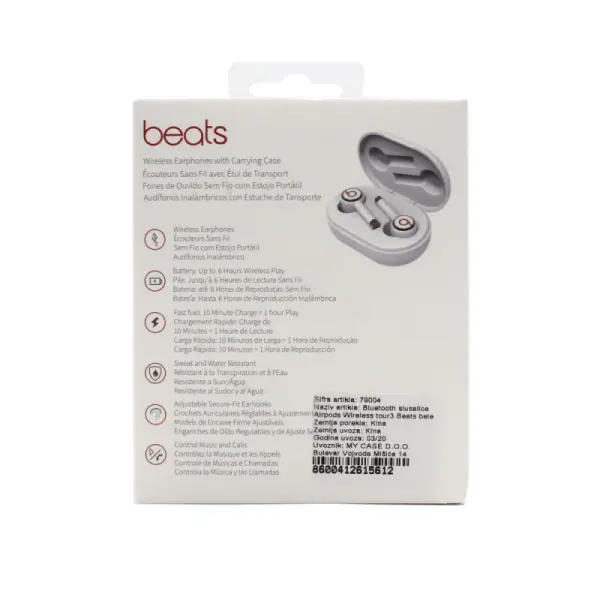 Bluetooth slusalice Airpods Wireless tour3 Beats bele
