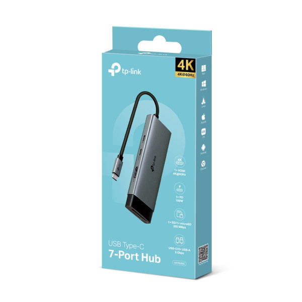 Docking station TP-Link UH7020C USB-C HDMI2xUSB 3.02xUSB-CCRPD 100W