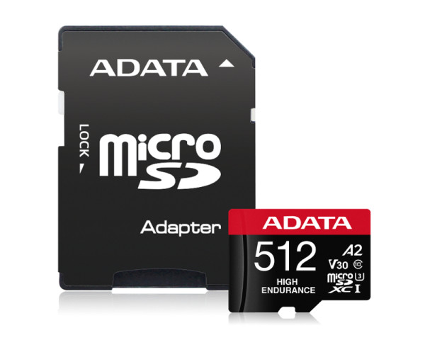 A-DATA Memorijska kartica UHS-I U3 MicroSDXC 512GB V30S class 10 + adapter AUSDX512GUI3V30SHA2-RA1 