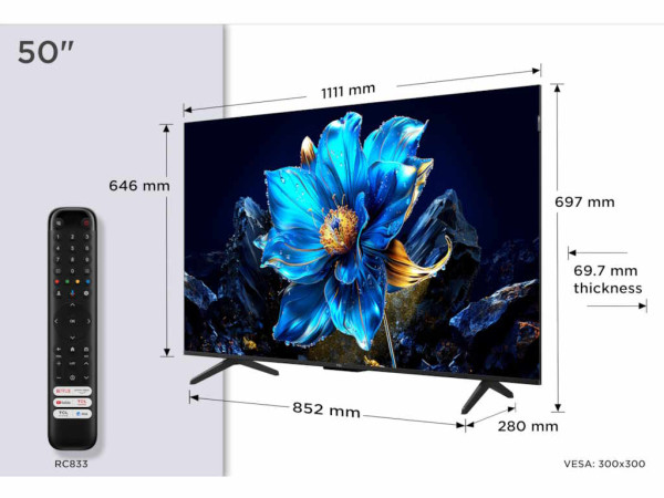 Televizor TCL 50P7KQLED50''4K60HzGoogle TVcrna' ( '50P7K' ) 