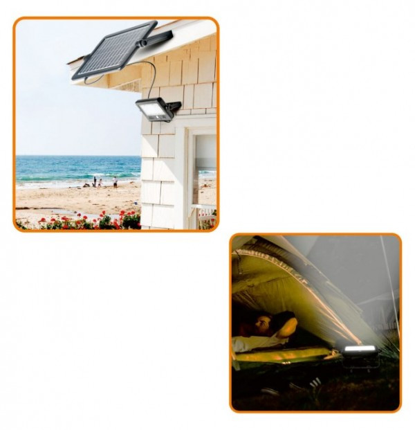 Solarni LED reflektor 10W, 6000k sa senzorom pokreta FLP1100SOLAR
