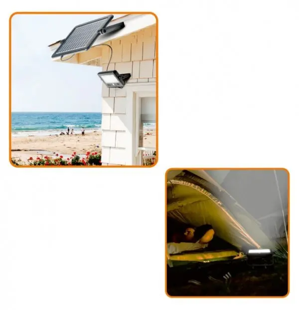 Solarni LED reflektor 10W, 6000k sa senzorom pokreta FLP1100SOLAR