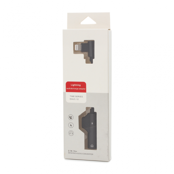 Adapter za slusalice i punjenje IP-16 iPhone lightning crni