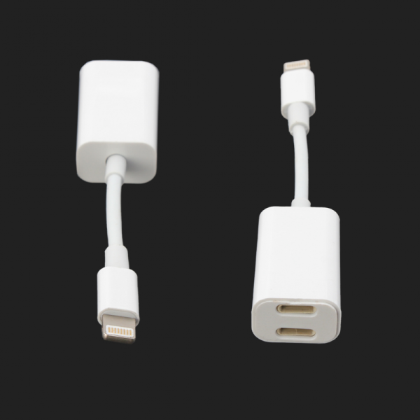 Adapter za slusalice i punjenje IP-8 iPhone lightning beli