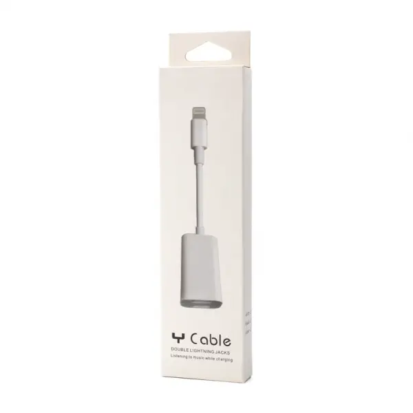Adapter za slusalice i punjenje IP-8 iPhone lightning beli