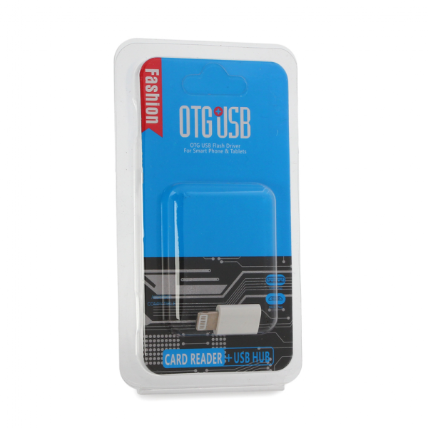 Adapter OTG micro USB na iPhone lightning beli