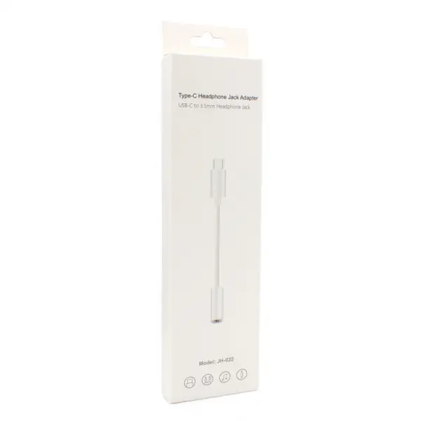 Adapter Type C na 3.5mm HQ beli (podrzava Samsung modele)