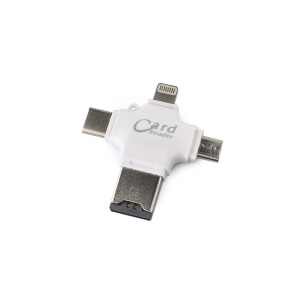 Citac kartica za iPhone + Type C + micro USB