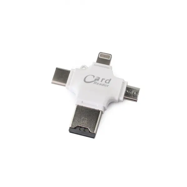 Citac kartica za iPhone + Type C + micro USB