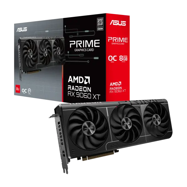 Graficka karta ASUS PRIME-RX9060XT-O8G AMD8GBGDDR6128 bitcrna' ( 'PRIME-RX9060XT-O8G' ) 