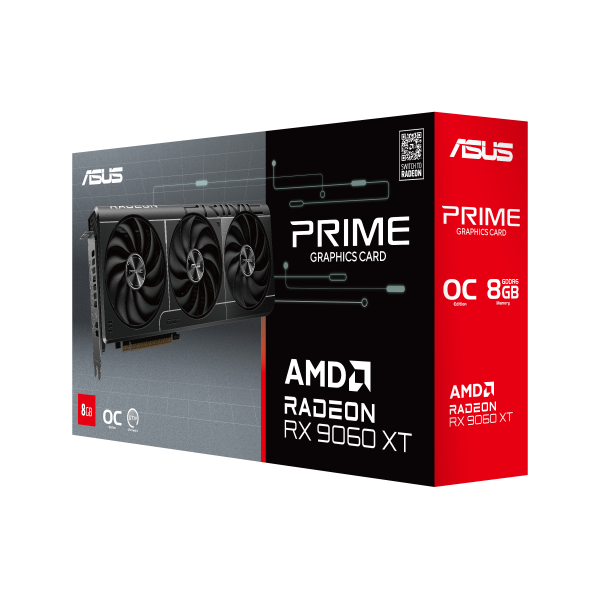 Graficka karta ASUS PRIME-RX9060XT-O8G AMD8GBGDDR6128 bitcrna' ( 'PRIME-RX9060XT-O8G' ) 