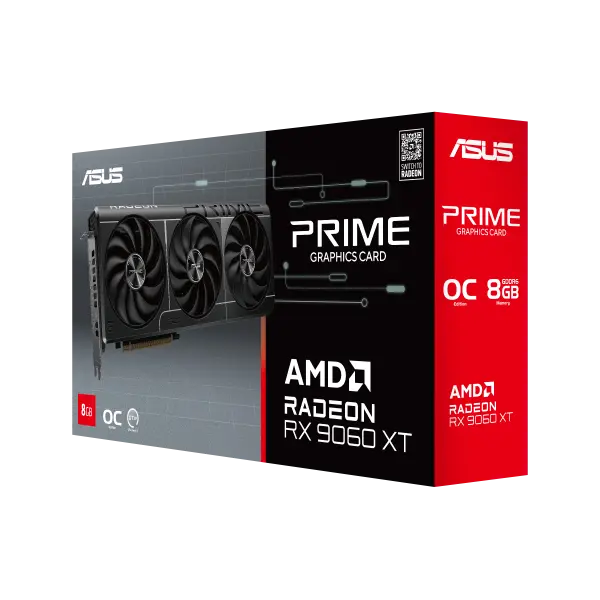 Graficka karta ASUS PRIME-RX9060XT-O8G AMD8GBGDDR6128 bitcrna' ( 'PRIME-RX9060XT-O8G' ) 