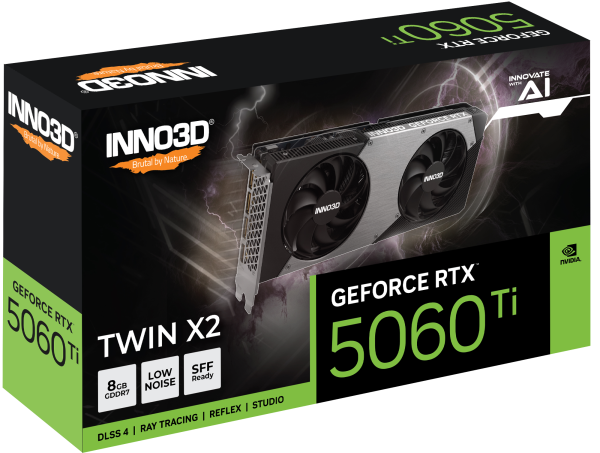 INNO3D GEFORCE RTX 5060 Ti 8GB TWIN X2 ( N506T2-08D7-193075N ) 