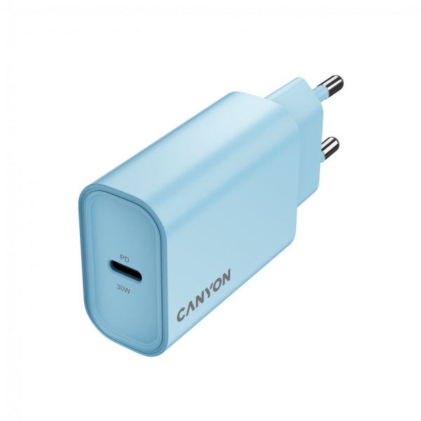 CANYON charger OnCharge 30CL Max Power 30W 1xPD EU Light Blue ( CNE-CHA30CLLBL ) 