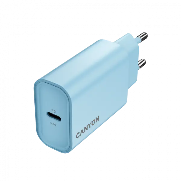 CANYON charger OnCharge 30CL Max Power 30W 1xPD EU Light Blue ( CNE-CHA30CLLBL ) 