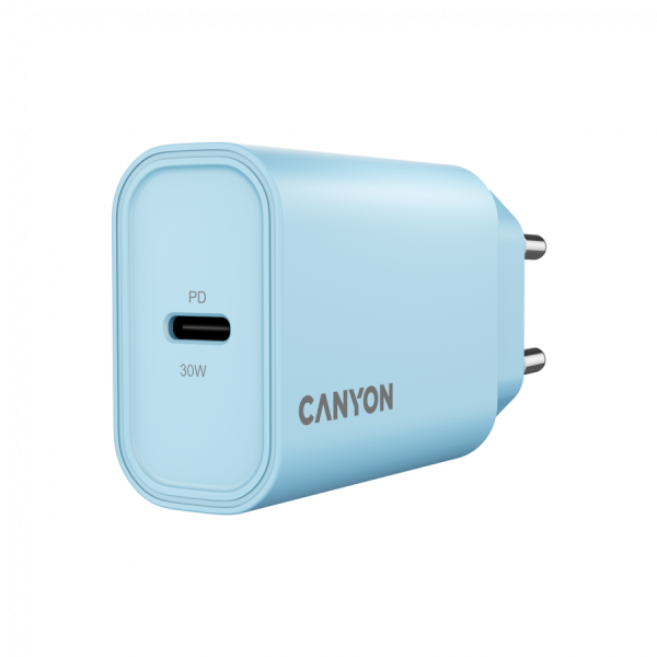 CANYON charger OnCharge 30CL Max Power 30W 1xPD EU Light Blue ( CNE-CHA30CLLBL ) 