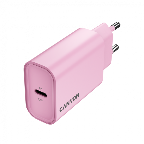 CANYON charger OnCharge 30CL Max Power 30W 1xPD EU Pink ( CNE-CHA30CLPK ) 
