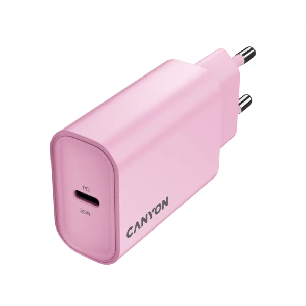 CANYON charger OnCharge 30CL Max Power 30W 1xPD EU Pink ( CNE-CHA30CLPK ) 