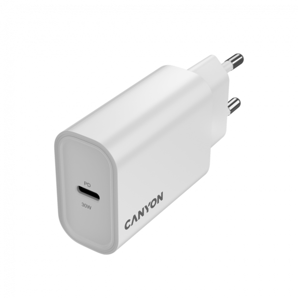 CANYON charger OnCharge 30CL Max Power 30W 1xPD EU White ( CNE-CHA30CLW ) 